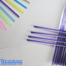 Load image into Gallery viewer, Heavy duty - 50pcs 6" (15cm)  Acrylic Sticks For Lollipop Candy or Candy Apples - Purple