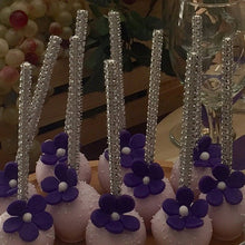 Load image into Gallery viewer, New 10pcs Candy Apple Sticks Candy Apple Sticks Skewers Bling Candy Buffet Supplies Dessert Buffet Sticks Bling Rhinestone