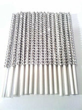 Load image into Gallery viewer, 24pcs/48pcs Bling Candy Apple Sticks Silver Rhinestone Candy Apple Sticks